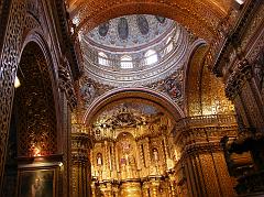 Ecuador Quito 04-04 Old Quito La Compana de Jesus Gold Altar